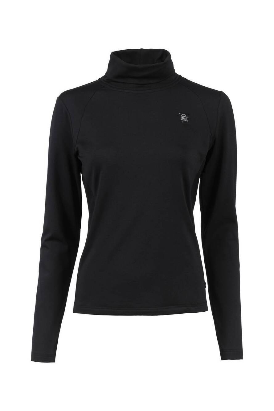 NEW CAVALLO women's gwyn brushed turtleneck shirt in black